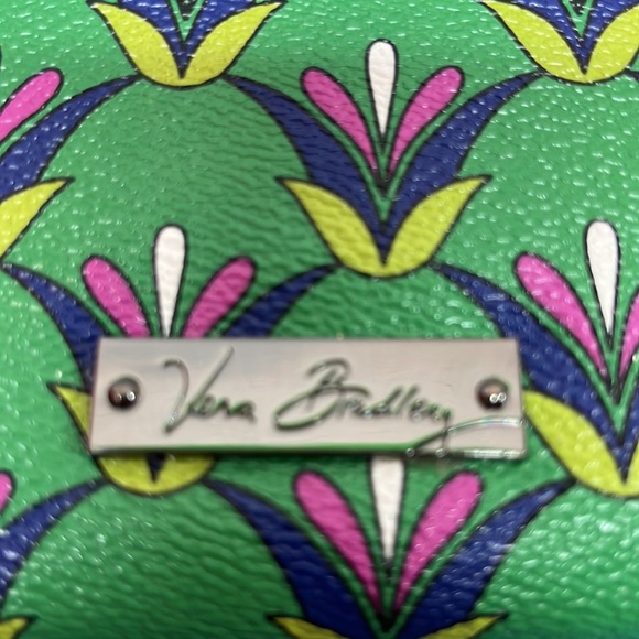 Vera Bradley BB COLLECTION Emerald Diamonds Accordion Style Wallet Wristlet NWOT - Picture 2 of 11